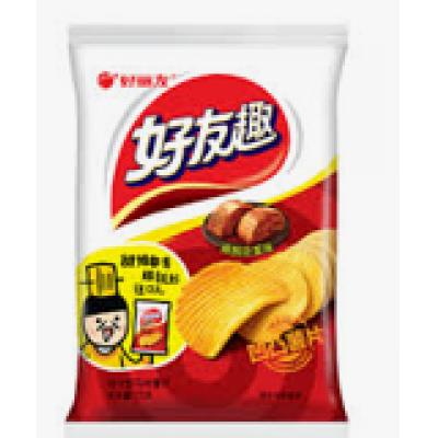 好丽友好有趣韩国泡菜味薯片 75g