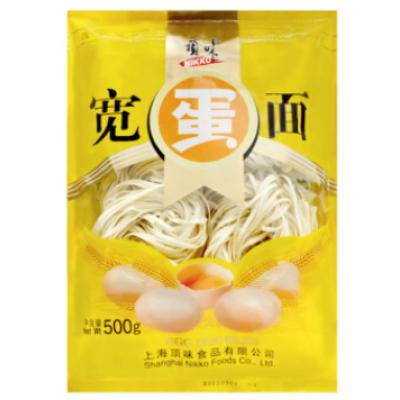 顶味 宽蛋面 500g